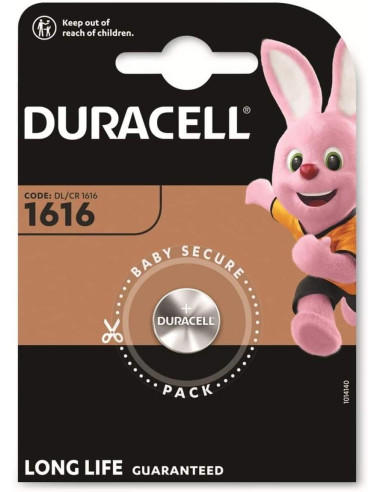 Бутонна литиева батерия DURACELL CR-1616, 3V