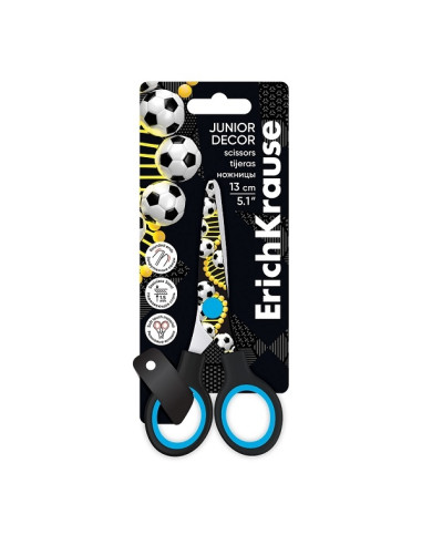 Ножица ErichKrause Junior Decor Sport DNA, 13 cm