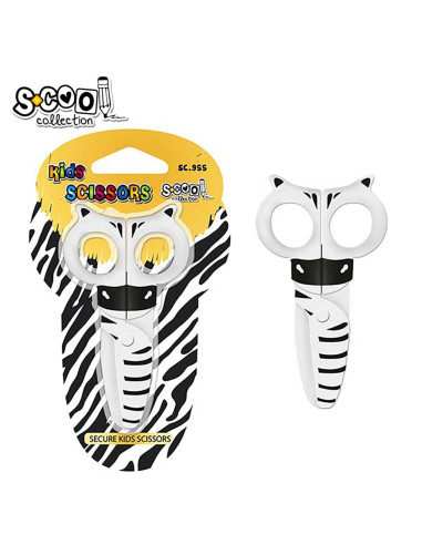 Ножица S-COOL Zebra блистер, 13 cm