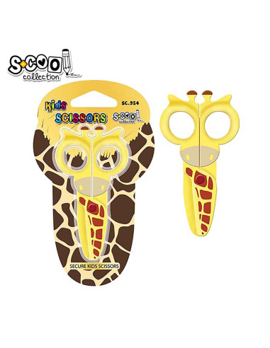 Ножица S-COOL Giraffe блистер, 13 cm