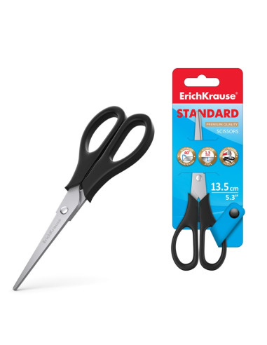 Ножица ErichKrause EasyCut Standart, 13.5 cm