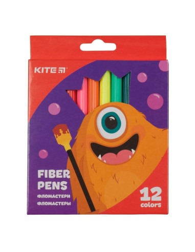 Флумастери Kite Jolliers 12 цвята в кутия