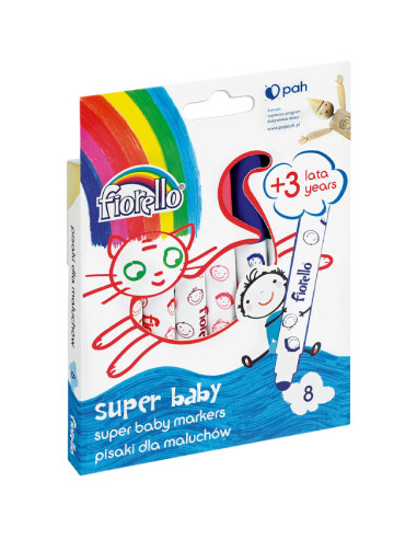 Флумастери Super Baby Fiorello GR-F165 8 цвята