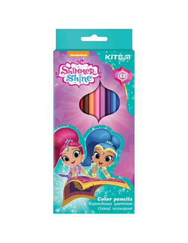 Цветни моливи Kite Shimmer-Shine 12 цвята