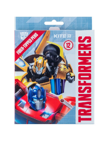 Флумастери Kite Transformers 12 цвята в кутия