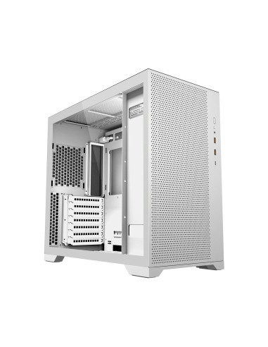 Кутия FSP CMT580W Mesh TG E-ATX Mid Tower, Бяла