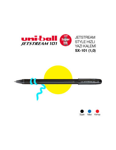 JETSTREAM UNI 1.0 мм, с червено мастило, SX-101|10| Red