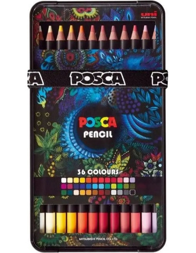 Цветни моливи Posca 36 цвята, на маслена основа