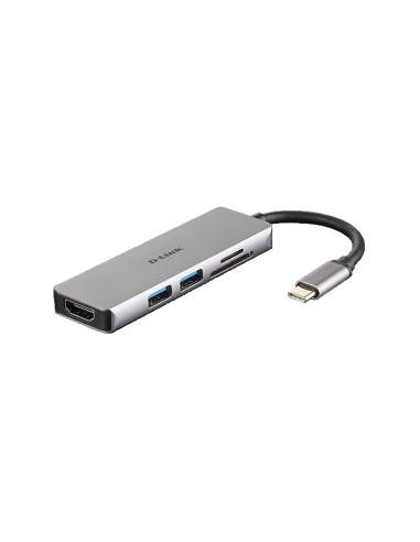 D-Link 5-in-1 USB-C Hub with HDMI and SD/microSD Card Reader