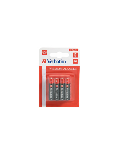 Verbatim ALKALINE BATTERY AAA 8 PACK (HANGCARD)