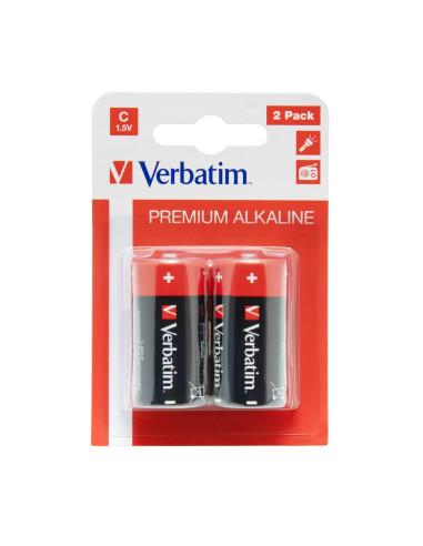 Verbatim ALKALINE BATTERY C 2 PACK (HANGCARD)