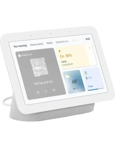 Смарт тонколона Google Nest Hub 2nd gen, Сензорен екран, Гласов асистент, Бяла