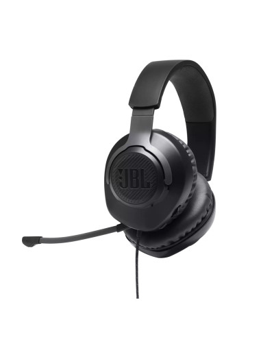 JBL QUANTUM 100 BLK Wired over-ear gaming headset with a detachable mic