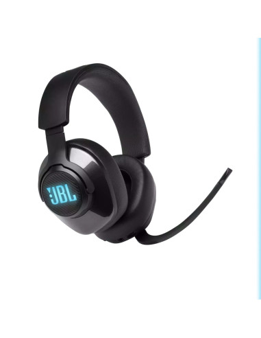 JBL QUANTUM 400 BLK USB over-ear gaming headset with game-chat dial