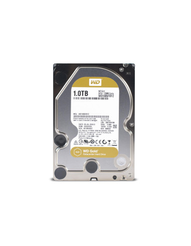 Хард диск WD Gold, 1TB, 7200rpm, 128MB, SATA 3, WD1005FBYZ