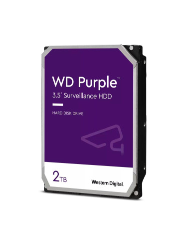 Хард диск WD Purple WD23PURZ, 2TB, 5400rpm, 256MB, SATA 3