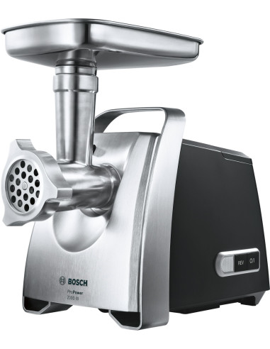 Bosch MFW68660, Meat mincer, ProPower, 800 W - 2000W, Discs: 3 / 4,8 / 8 mm, Sausage attachment, Fruit press attachmen, Kebbe