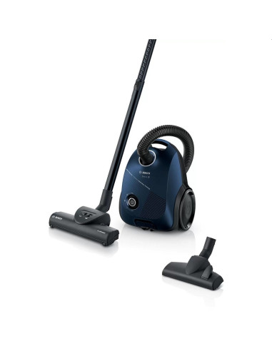 Bosch BGBS2BU1T, Vacuum cleaner with bag 3.5 l, Series 2, 850W, 80 dB(A), blue