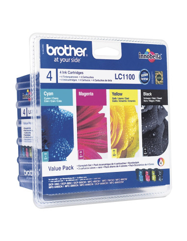 Brother LC-1100BK/C/M/Y VALUE BP Ink Cartridge Standard Set 