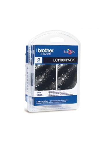 Brother LC-1100HYBK Ink Cartridge High Yield for MFC-6490, DCP-6690/6890 series (2 in pack)