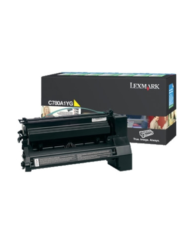 Lexmark C780A1YG C780, C/X782, 782XL Yellow Return Programme 6K Print Cartridge