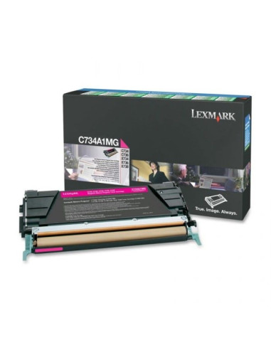 Lexmark C734A1MG C/X734, 746, X738 Magenta Return Programme 6K Toner Cartridge