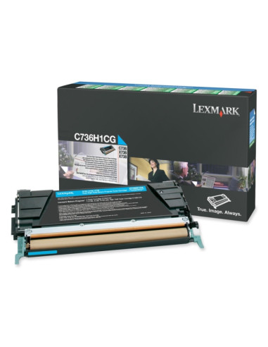 Lexmark C736H1CG C/X736, X738 Cyan Return Programme 10K Toner Cartridge