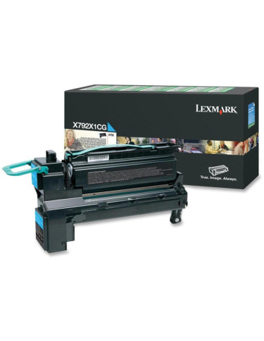 Lexmark X792X1CG X792 Cyan Return Programme 20K Print Cartridge