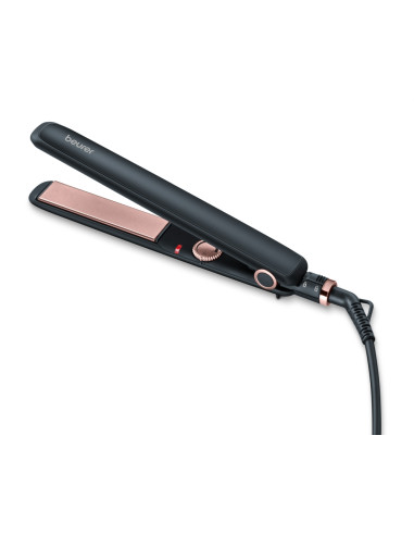 Beurer HS 30 Hair straightener, LED display, Ceramic Tourmaline coating, Variable temperature control (100-200 ), Spring-moun