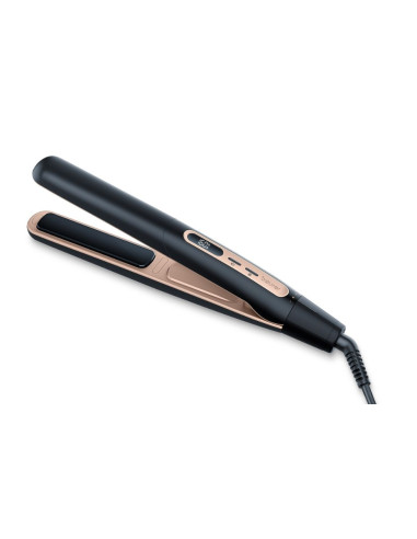 Beurer HS 100 Hair straightener, Ready to use in 12 sec, LED display, Ceramic-coated hot plates, Ion technology, Variable tem