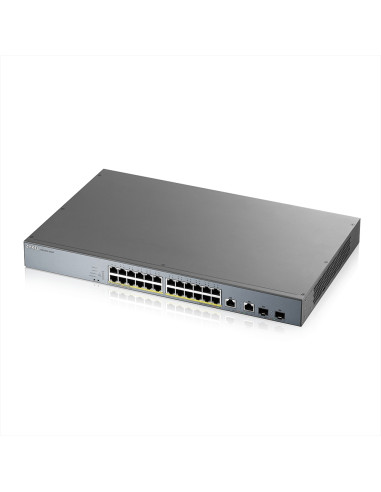 ZyXEL GS1350-26HP, 26 Port managed CCTV PoE switch, long range, 375W