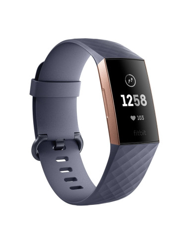 Fitbit Charge 3 Rose Gold Blue Grey