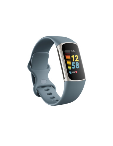 Fitbit Charge 5, Steel Blue, Platinum Stainless Steel