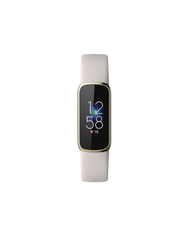 Fitbit Luxe, Soft Gold and White (with extra Charging cable - extra Peony Classic band)