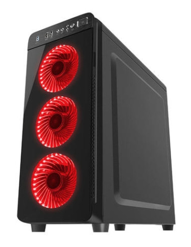 Genesis Case Irid 300 Red Midi Tower Usb 3.0