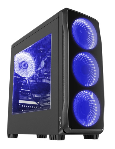 Genesis Case Titan 750 Blue Midi Tower Usb 3.0