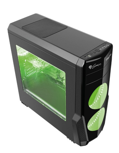 Genesis Case Titan 800 Green Midi Tower Usb 3.0