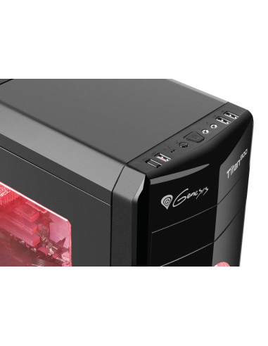 Genesis Case Titan 800 Red Midi Tower Usb 3.0