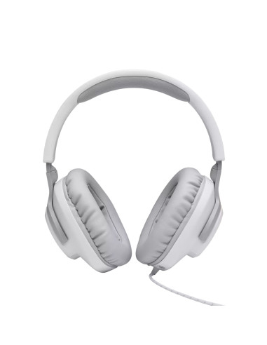 JBL QUANTUM 100 WHT Wired over-ear gaming headset with a detachable mic