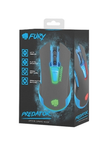 Fury Gaming mouse, Predator 4800PDI, optical with software, Black