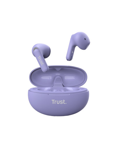 TRUST Yavi Bluetooth ENC Earphones Purple