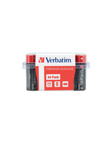 Verbatim ALKALINE BATTERY AA 24 PACK (BOX)