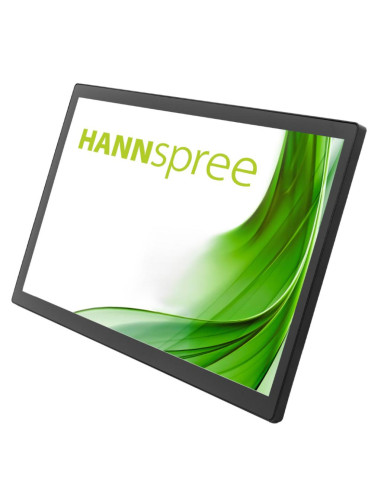 Тъч монитор HANNSPREE HT221PPB, TFT, 21.5 inch, Wide, Full HD, D-Sub, USB-C, HDMI, DP, 10 Point Touch, Черен