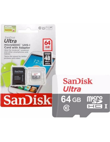 Карта памет SANDISK Ultra microSDHC UHS-I, 64GB