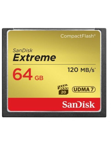 Карта памет SANDISK Extreme CompactFlash Memory Card 64Gb