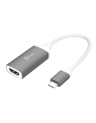 Адаптер j5create JCA153G, USB-C към 4K HDMI, Сив