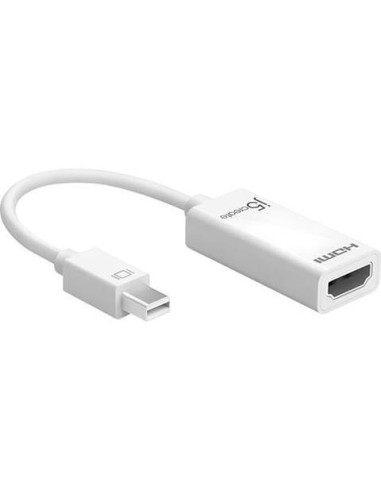 Адаптер j5create JDA159, mini DisplayPort мъжко - HDMI женско, 4K, 125 мм