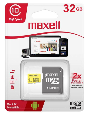 Карта памет Maxell micro SDHC, 32GB