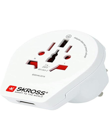 Адаптер SKROSS 1500267, World to UK, 220V