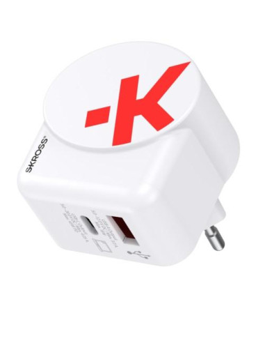 Адаптер-зарядно SKROSS Euro USB Charger AC45PD, USB-A, USB-C